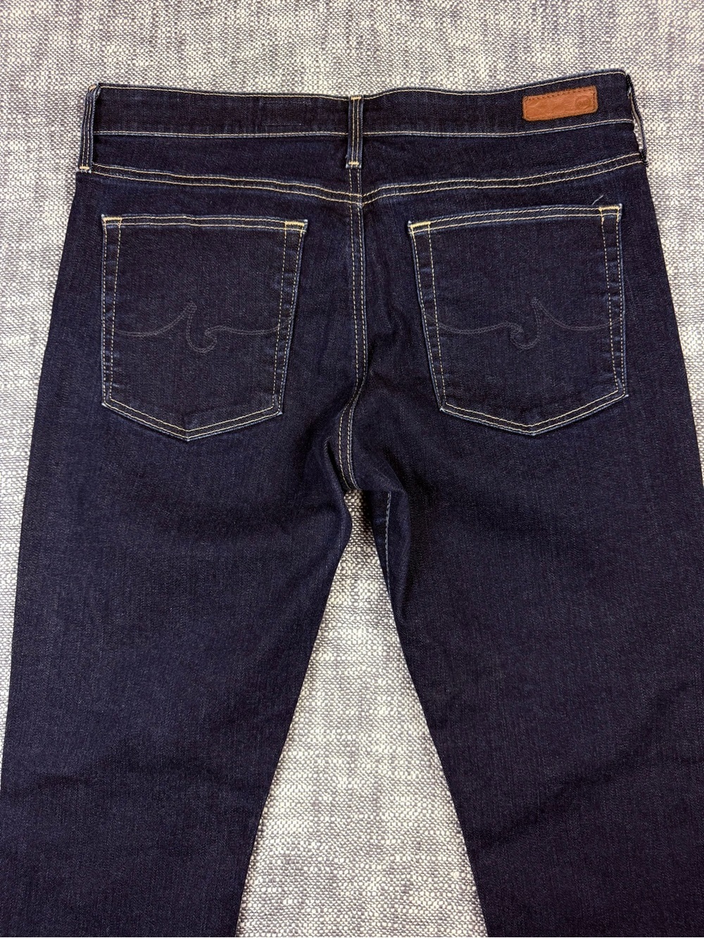 AG The Farrah Skinny Ankle Jeans High Rise Slim dark blue 30